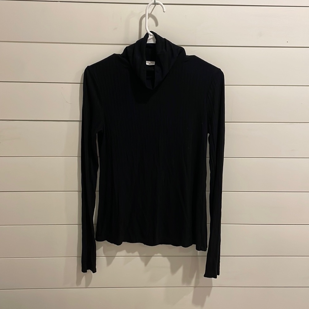 Black long sleeve turtle neck